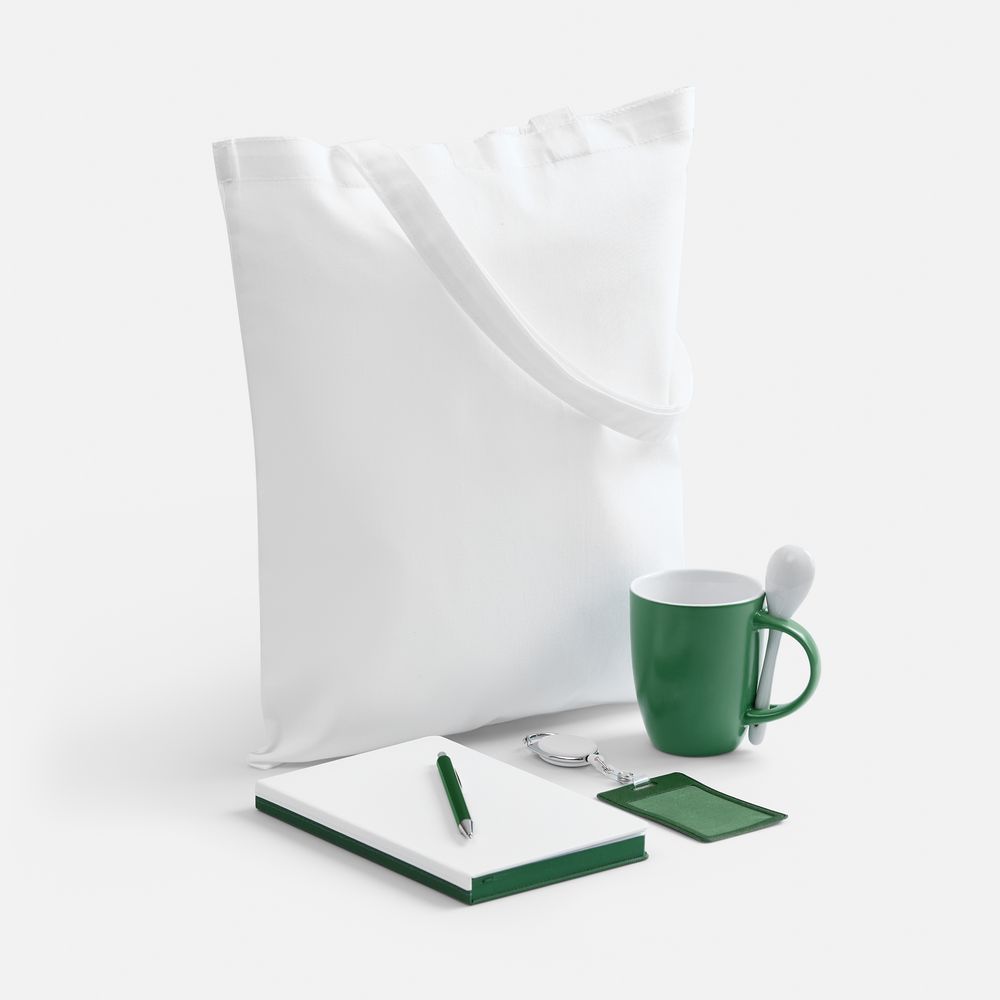 Набор Welcome Pack, зеленый с белым