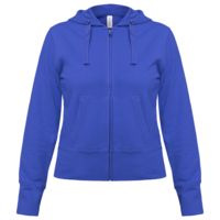 Толстовка женская Hooded Full Zip серый меланж
