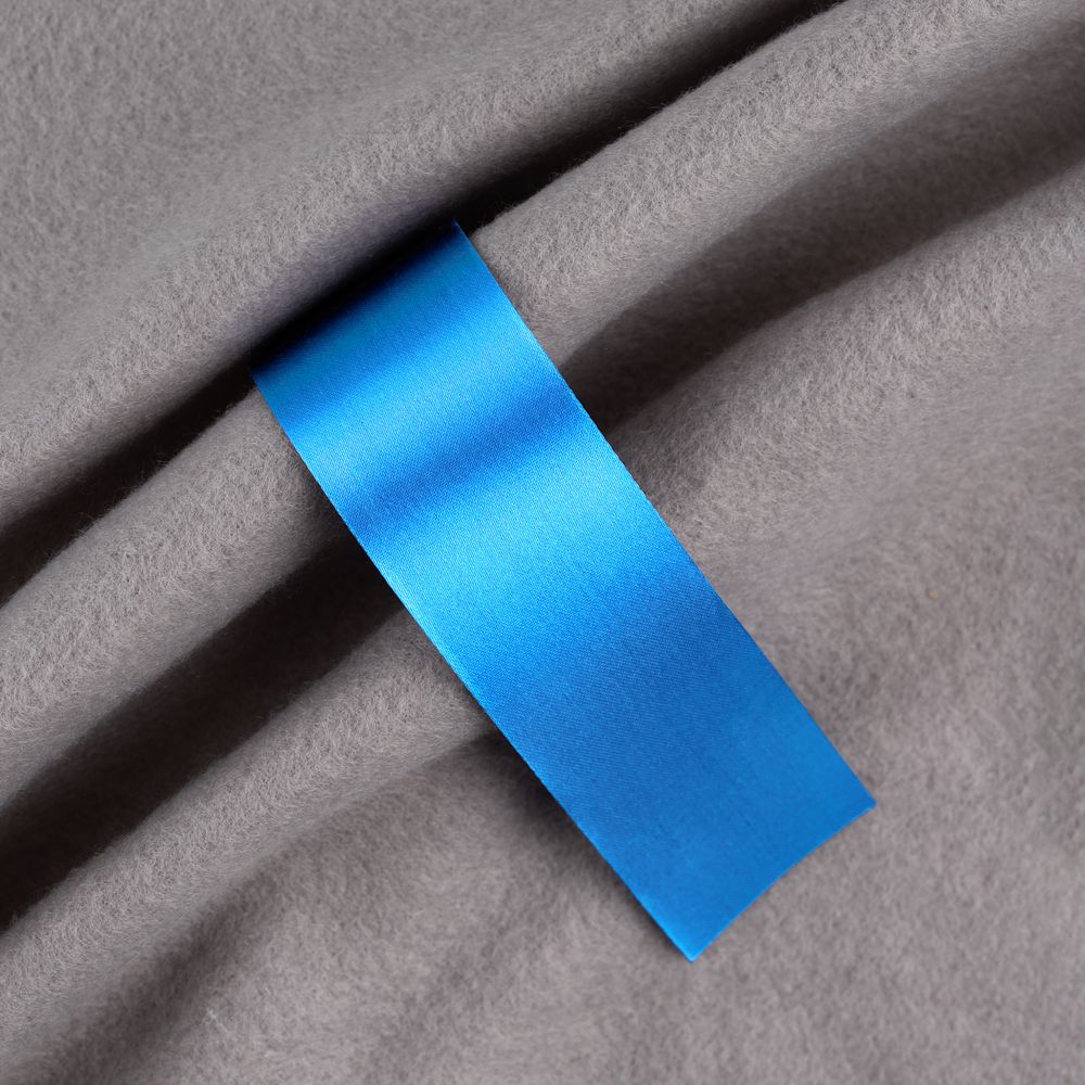 Лента сатиновая Satin 35 XL, голубая, 180 см